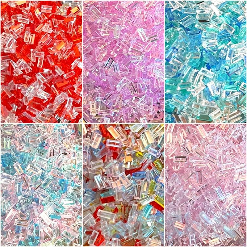 Art Craft Bar - 100g 3x7mm Eisstangenförmige Acrylstäbchen, geeignet für