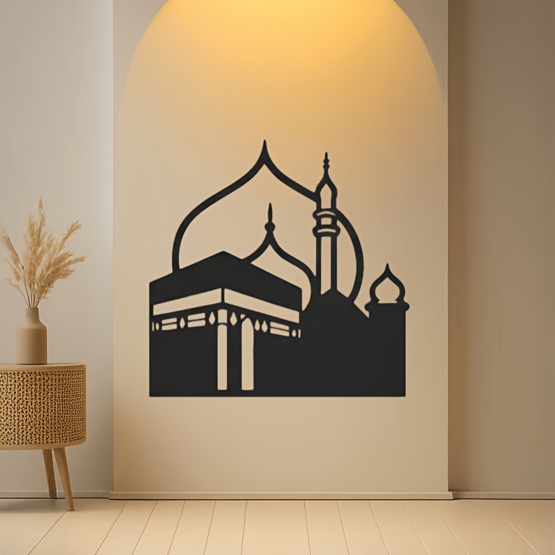 Art & Craft Paper For Kids - CIFBUY Eisen-Wandkunst Moderne Islamische Mekka-Kaaba Metall-Heimdekoration