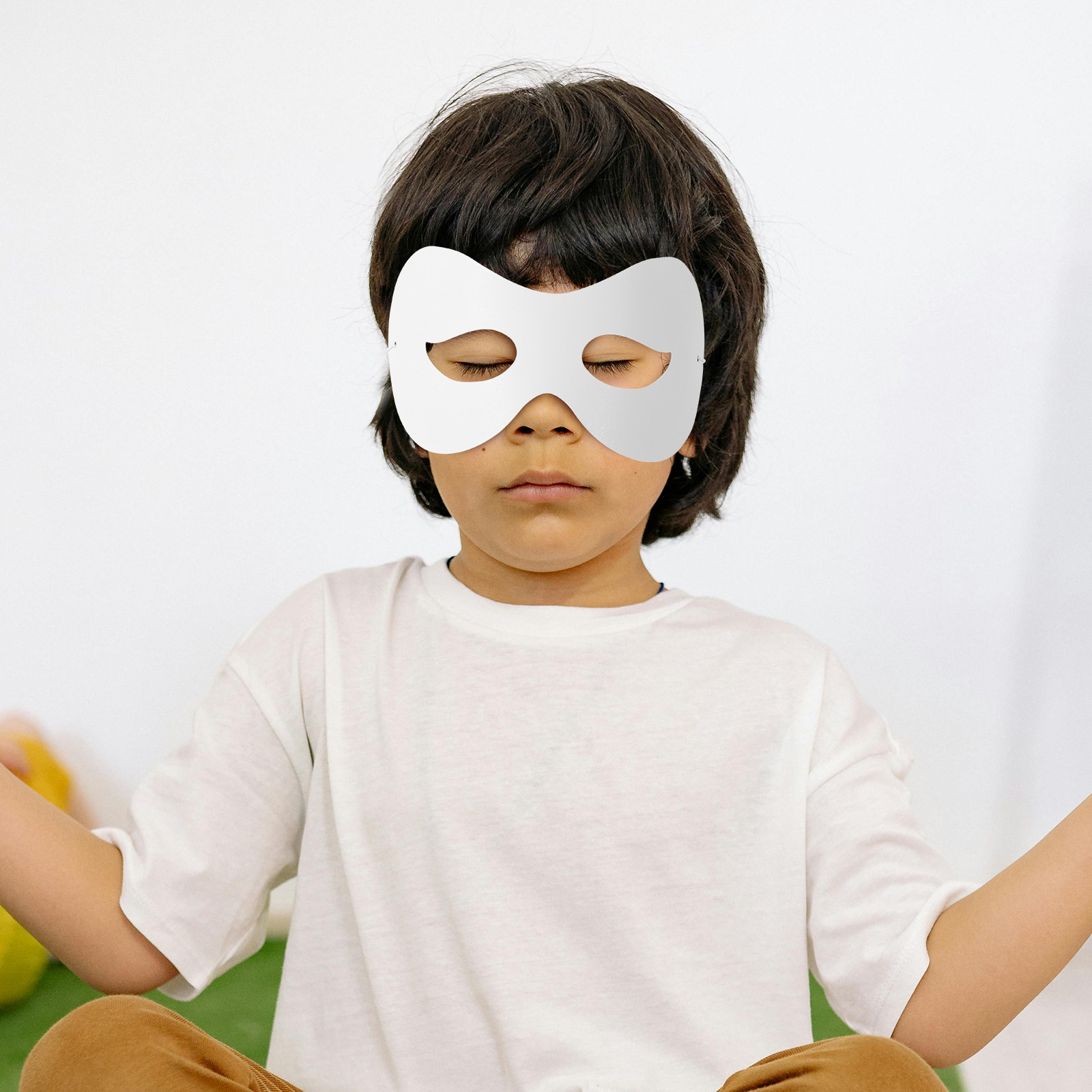 Art Craft With Paper - 40 Stück Kinder-Graffiti-Masken, leere, bemalbare Papier-Gesichtsmasken