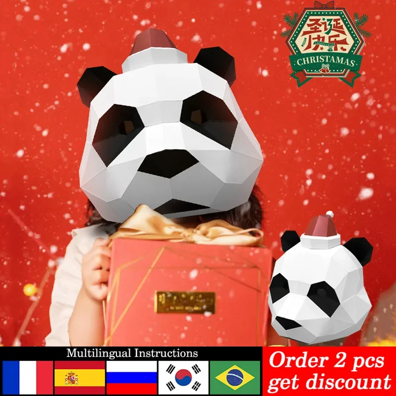 Weihnachten Panda Maske Papier – Art Craft Cardboard Bewertung und Preis