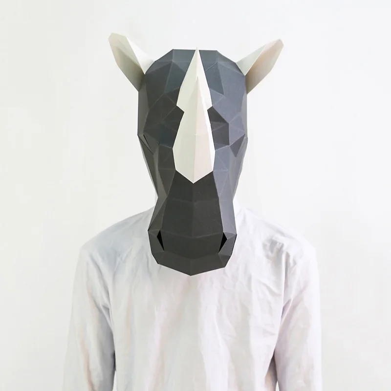 Nashorn-Kopfmaske für Erwachse – Art Craft Cardboard Bewertung und Preis