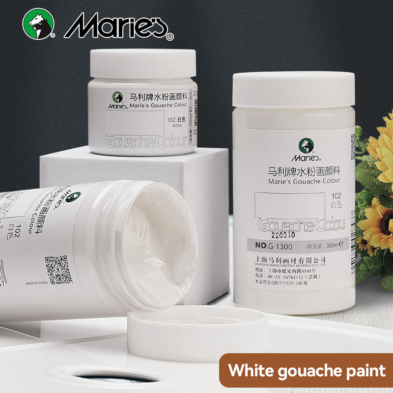 Weiße Gouachefarbe, 100 ml/300 – Gouache Paint Set Bewertung und Preis