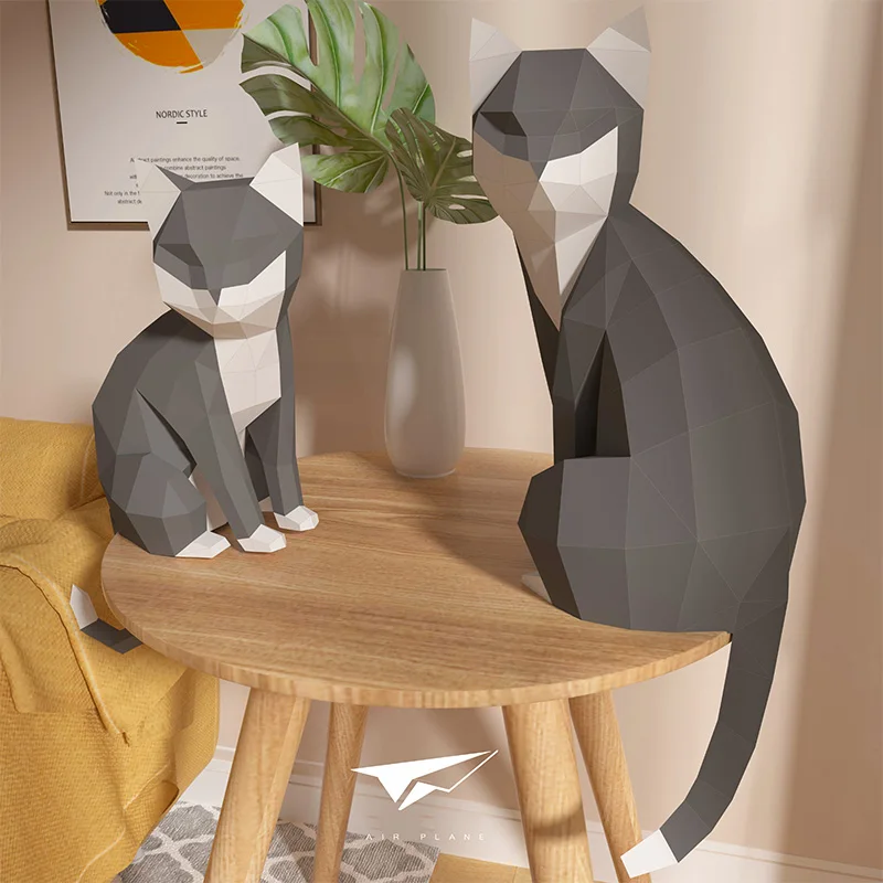 1 Paar Liebhaber Katze Tier De – Art Craft Cardboard Bewertung und Preis
