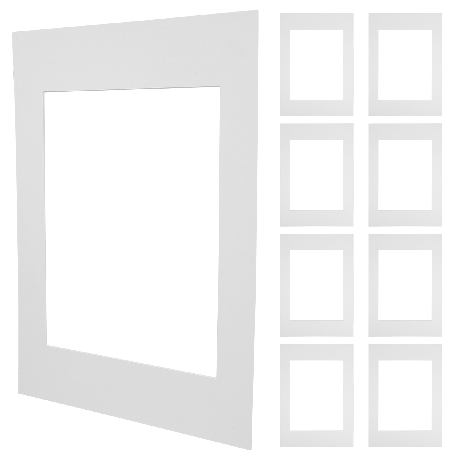 10 Stück weiße Passepartout-Sc – Art Craft Cardboard Bewertung und Preis