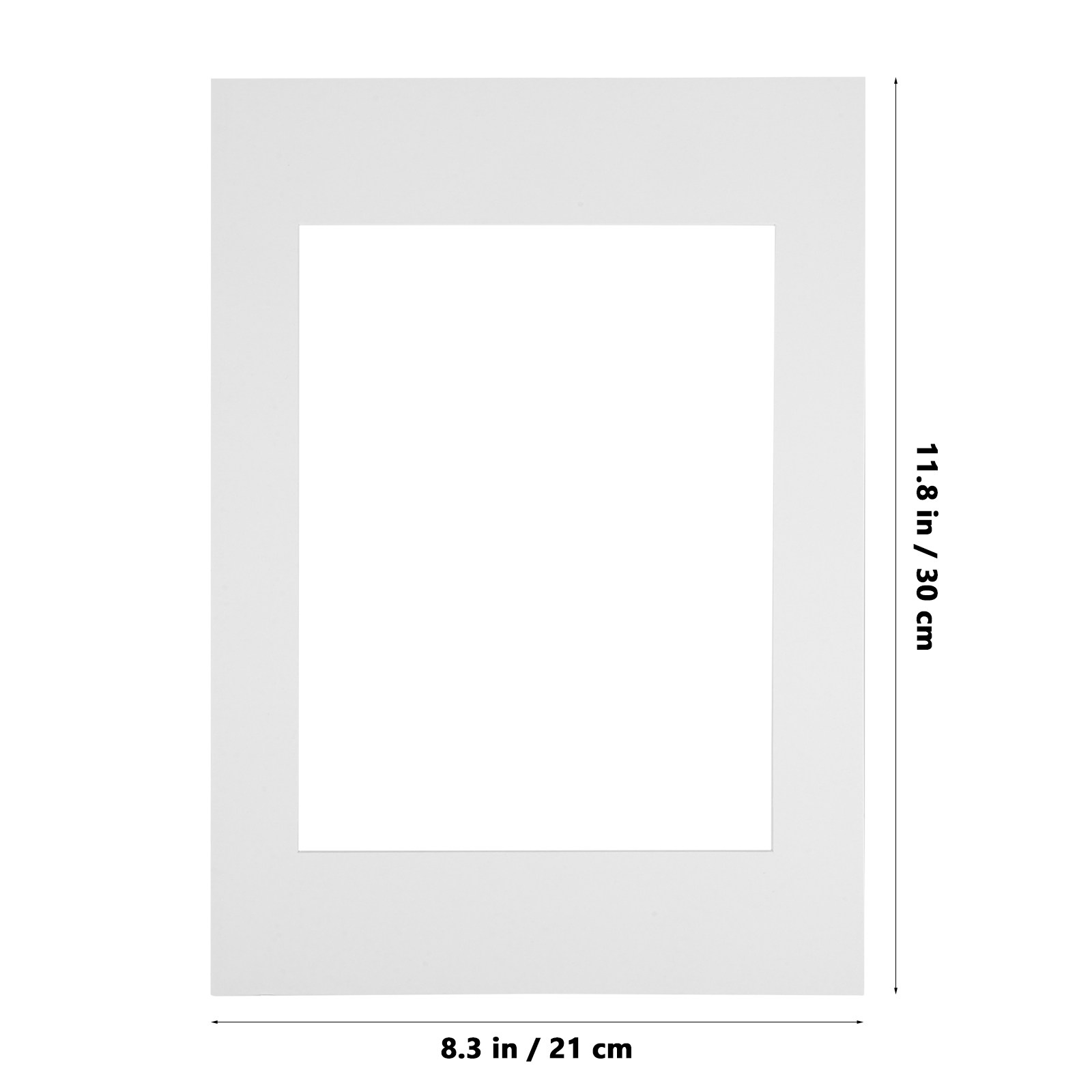 10 Stück weiße Passepartout-Sc – Art Craft Cardboard Bewertung und Preis